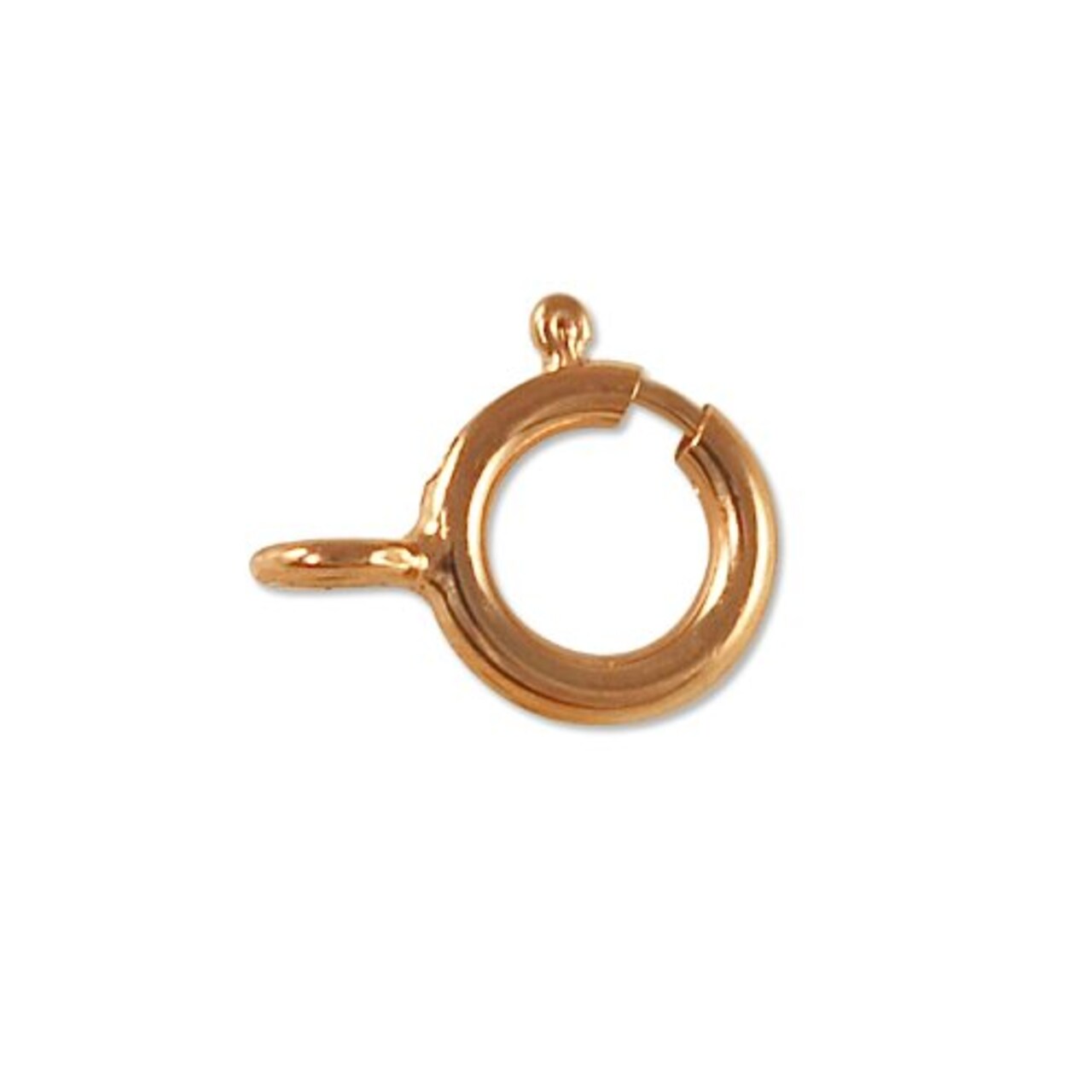 JewelrySupply Spring Ring with Closed Ring 5.5mm Rose Gold Filled